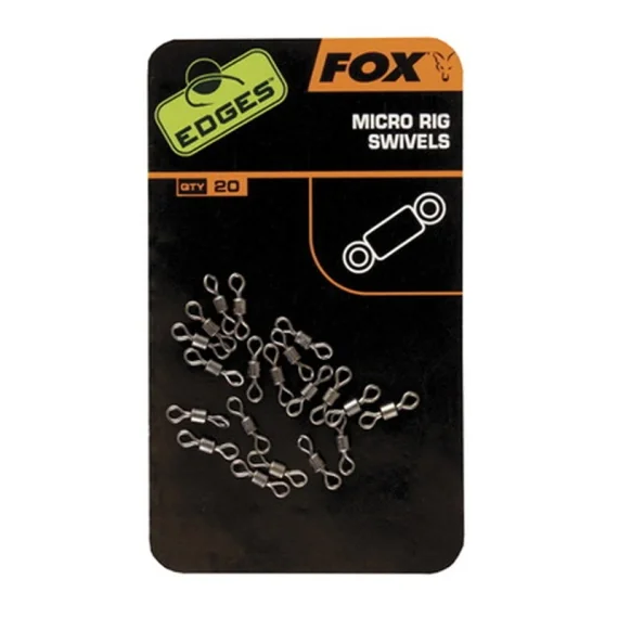 Fox Edges Micro Rig Swivels 20-pack Bästa pris