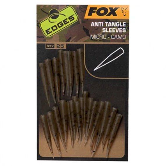 Fox Edges Camo Micro Anti Tangle Sleeves 25pcs Premium