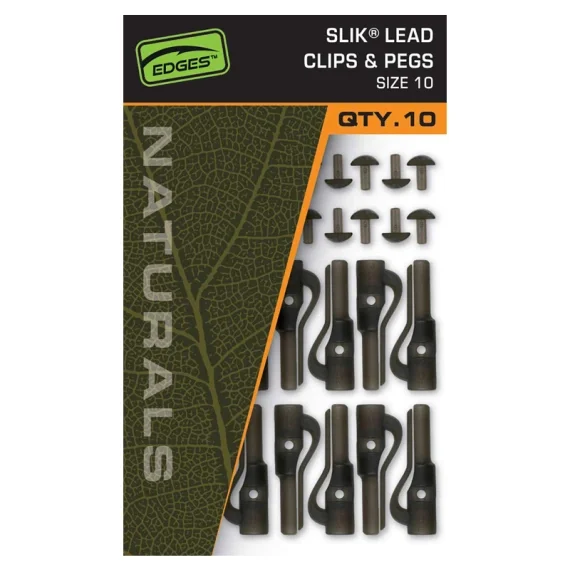 Erbjudandepris Fox Naturals Slik Lead Clip & Pegs - Size 10