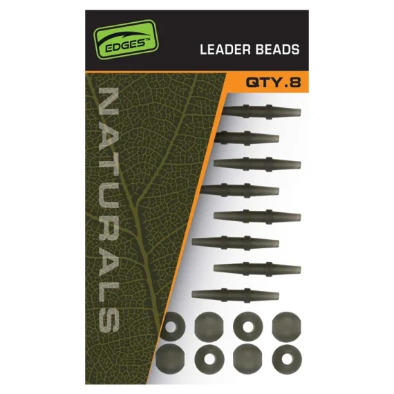 Fox Edges Naturals Leader Beads Snabb frakt