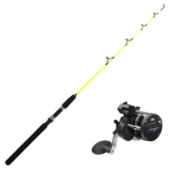 Outlet Abu Garcia Cardinal Trolling 20LC/Fladen Ice Pike 115cm Combo Höger