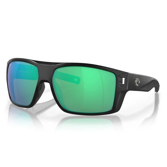 I lager Costa DIEGO matte black - green mirror 580G