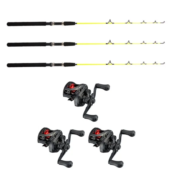 Rabatt Daiwa PR100L / Fladen Ice Pike 115cm Vänster 3-Pack