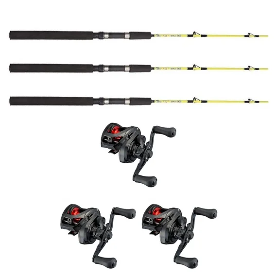 Fynd Daiwa PR100L/Fladen Ice Pike 130cm Combo Vänster 3-Pack