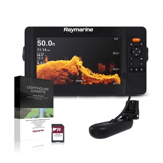 Reapris Raymarine Element 9 HV HV-100+ & LightHouse Sjökort Northern Europe