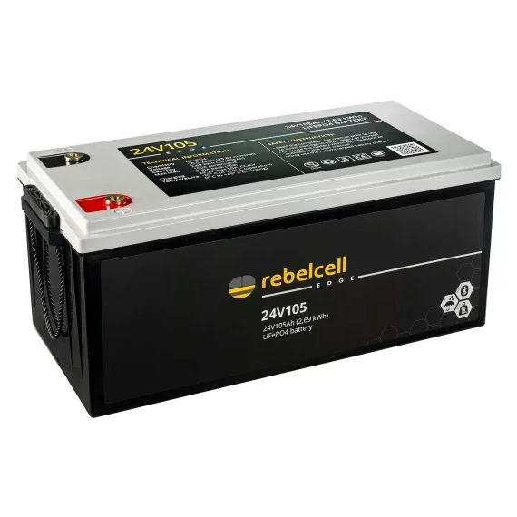 Rebelcell 24V105 Edge LiFePO4 (2,69 kWh) Sista chansen