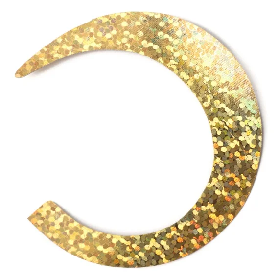 Wiggle Tails M - Holographic Gold 6-pack Snabb frakt
