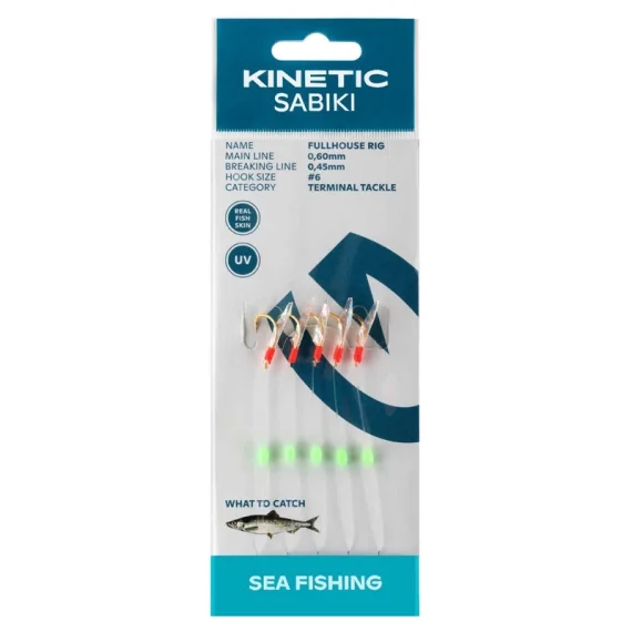 Begränsat antal Kinetic Sabiki Fullhouse Fishskin