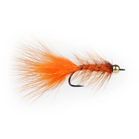 Populär Wolly Bugger BH Orange # 6