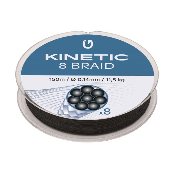 Kinetic 8 Braid 150m Black Kampanjpris