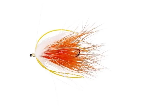 Sista chansen Marabou Worm White/Orange