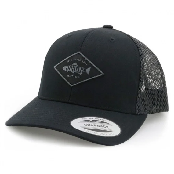 Begränsat antal Fishline Fish Logo Snapback Black Grey Patch