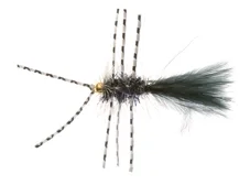 Expressleverans Gold Bead Crystal Bugger Rubber Leg Black #8