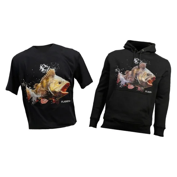 Fladen Perch Hunter T-shirt & Hoodie Bundle I lager