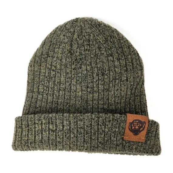 Fish Monkey Wool Beanie - Green Snabb leverans