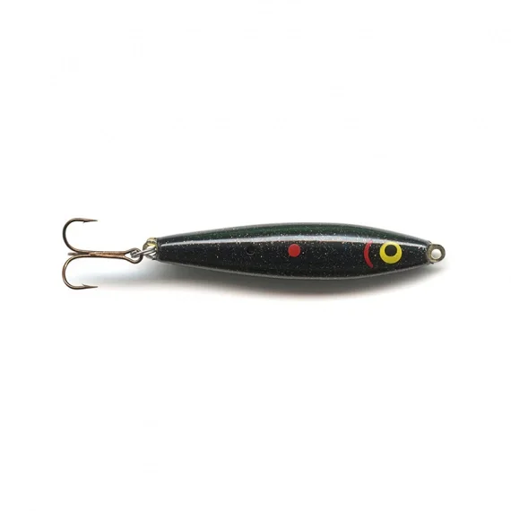 Snabb leverans Gladsax Wobbler Classic - Svart med metallic flake lack 27g