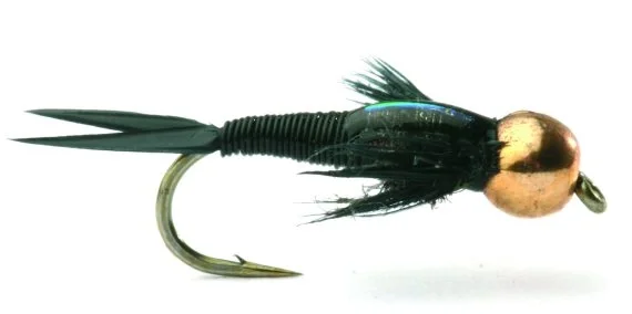 Lägg i varukorgen Copper John Black Nymfe Beadhead