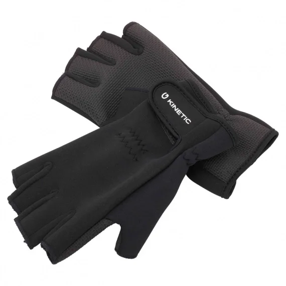 Rabatt Kinetic Neoprene Half Finger Glove Black