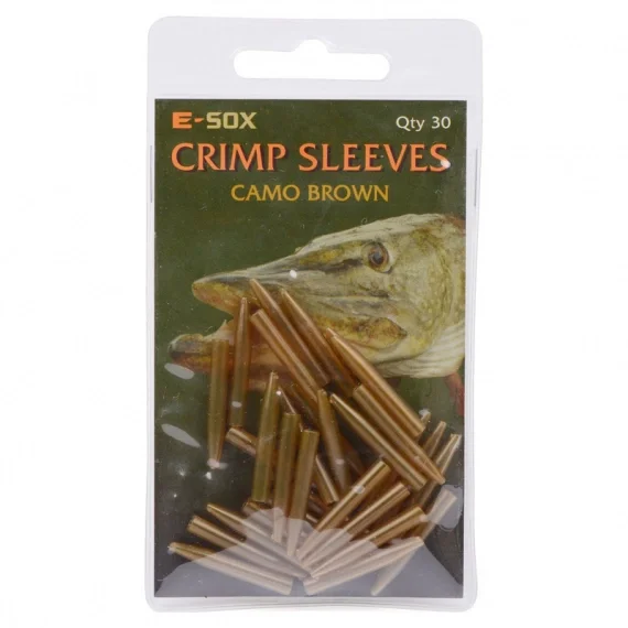 Kampanjpris Drennan E-SOX Crimp Sleeves-Camo Brown