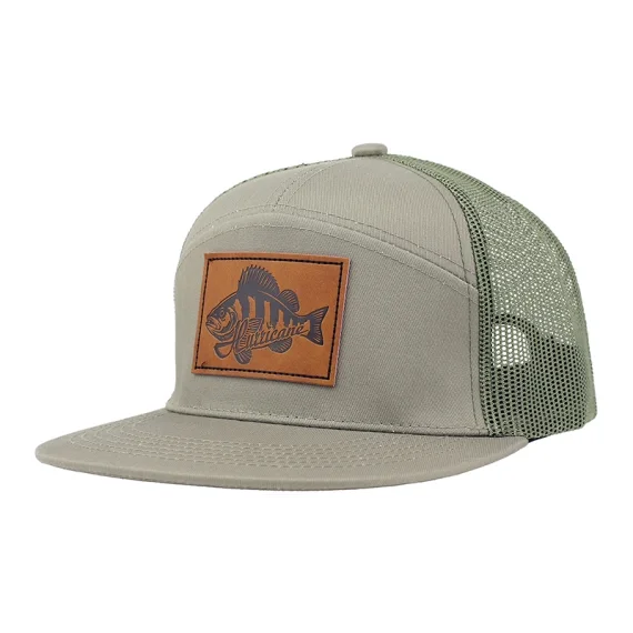 Hurricane Leather Patch Perch 7-panel Trucker Hat Sista chansen