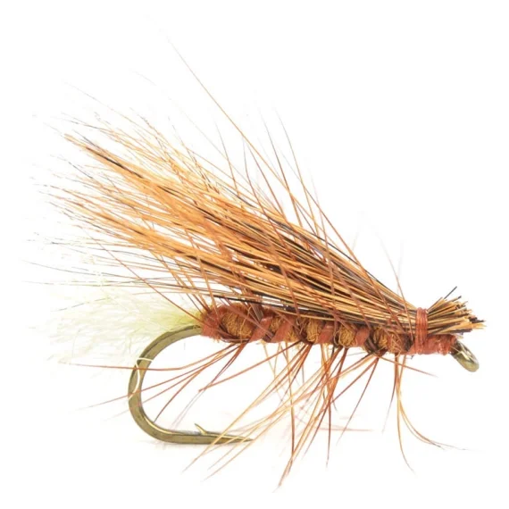 Fynd Elk Hair Caddis Röd/Brun size 14