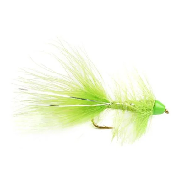 Fri frakt Wolly Bugger Cone Chartreuse Size 8
