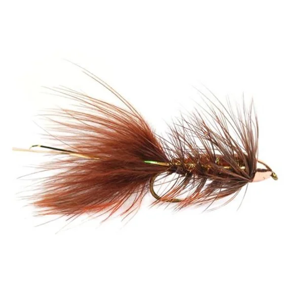 Begränsad tid Wolly Bugger Cone Brun size 8
