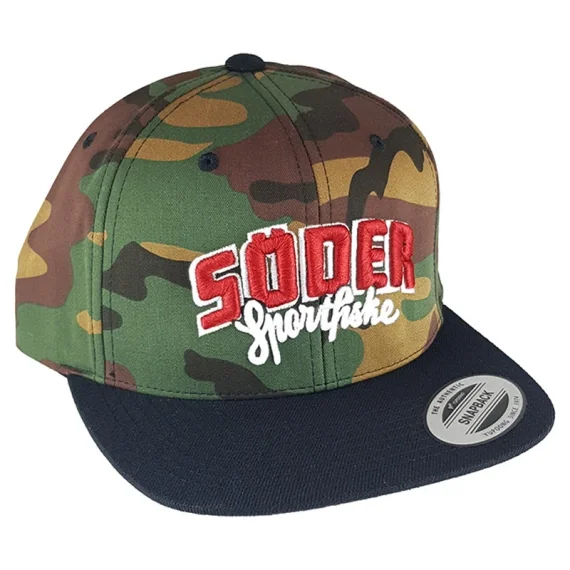 Kampanjpris Söder Sportfiske Snapback 2-Tone Camo Green/Black - Original Logo