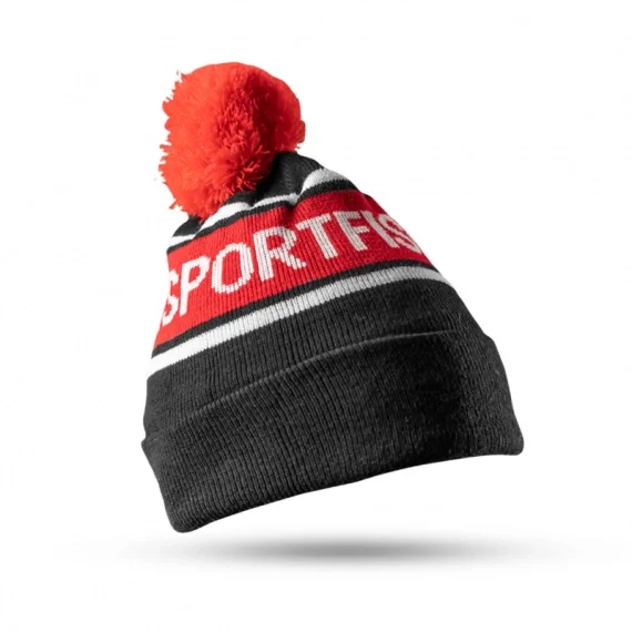 Beställ nu Söder Sportfiske Knitted Beanie Black/Red