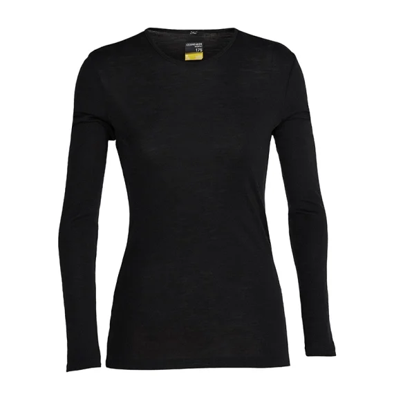 risnedsättning Icebreaker Womens 175 Everyday LS Crewe Black
