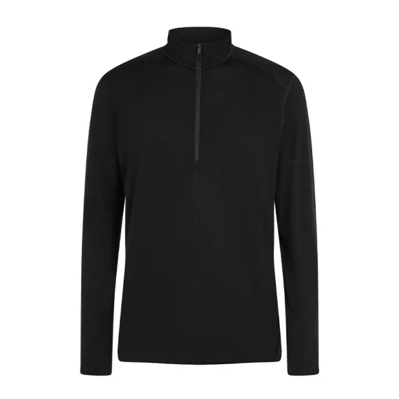 Icebreaker Mens 200 Oasis LS Half Zip Black Outlet