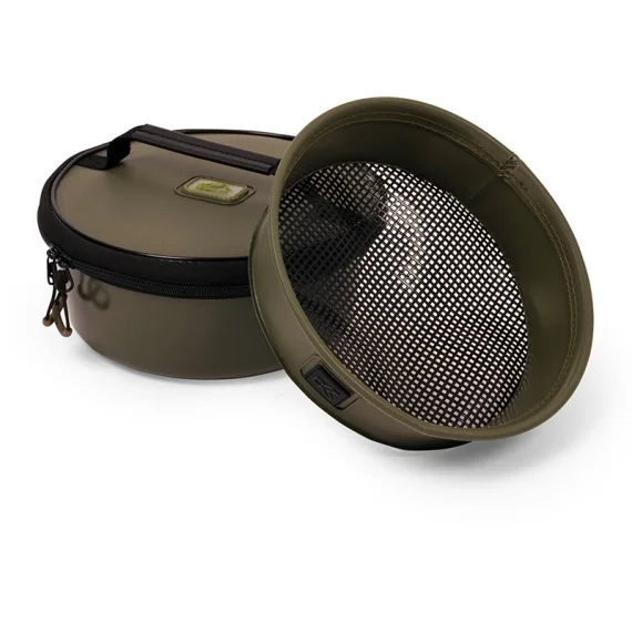 Korum EVA Solid Groundbait Bowl & Riddle I lager