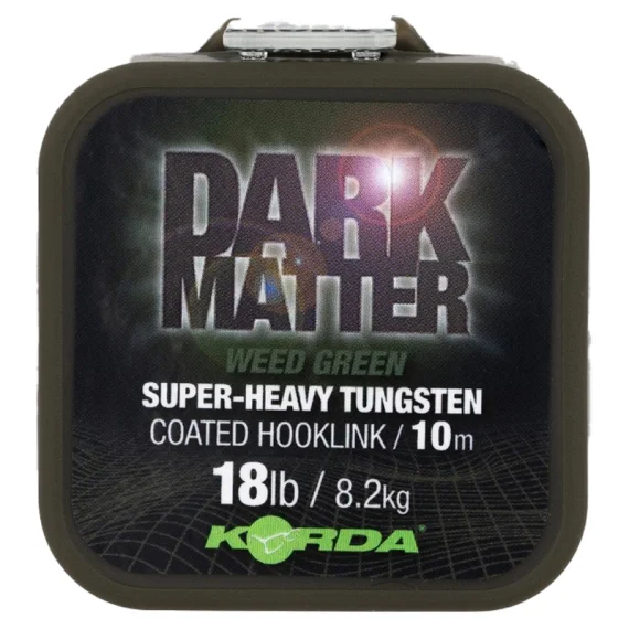 Korda Dark Matter Tungsten Coated Braid Green 10m Extra rabatt