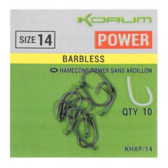Korum Xpert Power Barbless Kundfavorit