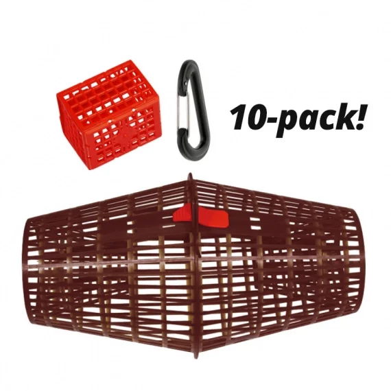 Kräftmjärde Staplingsbar Med Agnbox Och Hake (10-pack) Erbjudande