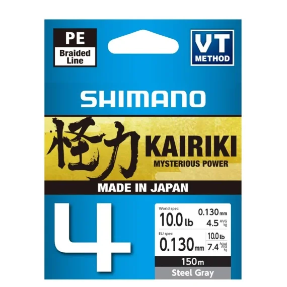 Shimano Kairiki 4 150m Steel Gray Endast idag