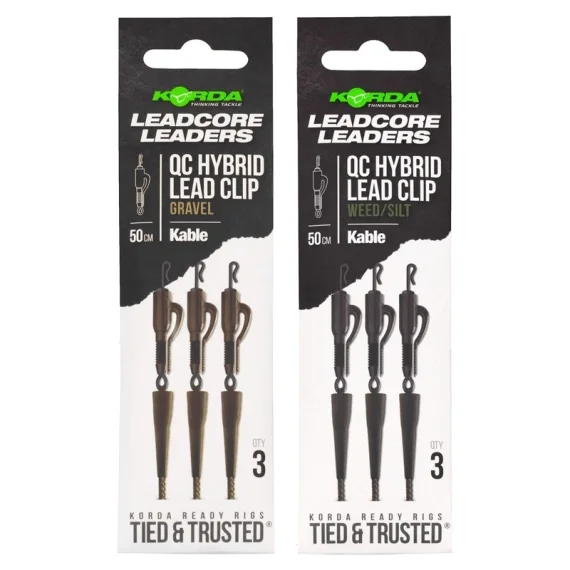 Rabatter Korda Leadcore Leader-Hybrid Lead Clip QC Swivel
