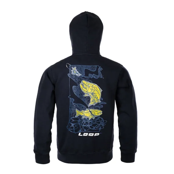 Trygg betalning Loop M's Logo Hoodie Atlantic Salmon Navy