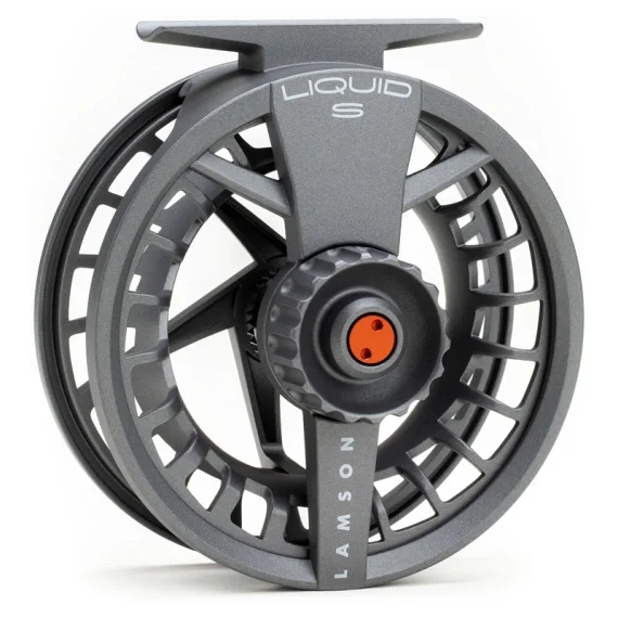 Snabb leverans Lamson Liquid S Flugrulle Smoke