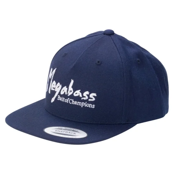 Fri frakt Megabass Cap Brush Snapback Navy/White