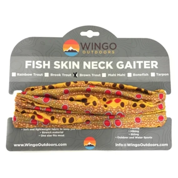 Wingo Fish Skin Neck Gaiter Brown Trout Beställ nu
