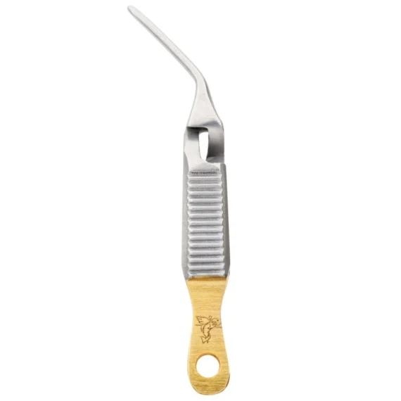 DR Slick Extra-Hand Fly Tweezer 2 1/2'' Self Closing - Curved Fynd