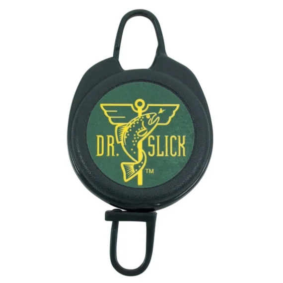 DR Slick Clip-On-Reel Green Nylon Cord D-Ring Lågt pris