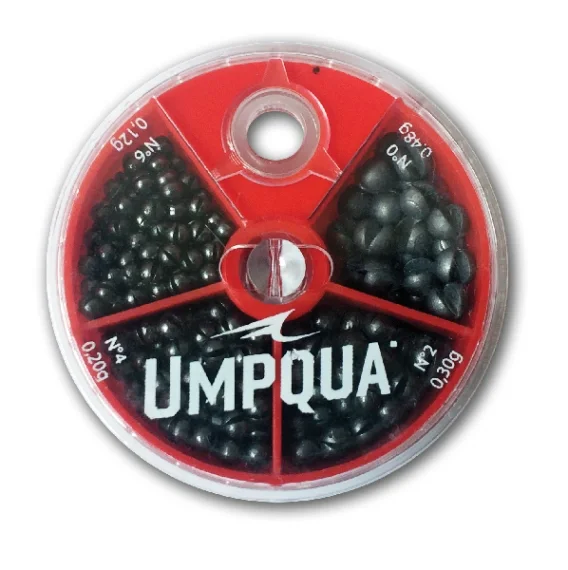 risnedsättning Umpqua 4-way Split Shot Assortment