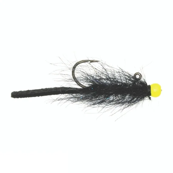 Umpqua Balanced Leather Leech #10 - Black/Chartreuse Snabb frakt