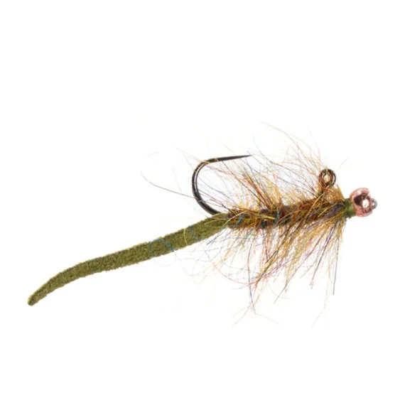 Snabb leverans Umpqua Balanced Leather Leech Nano - Olive