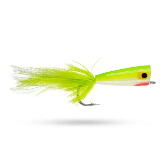 Premium Umpqua Saltwater Popper Chartreuse #2/0