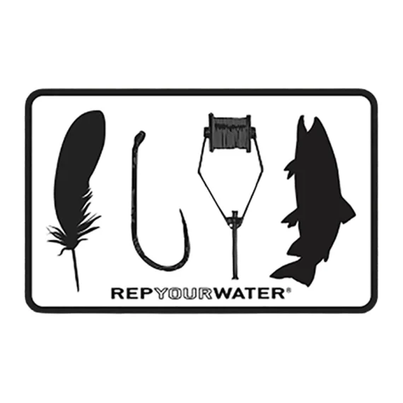 Snabb leverans RepYourWater Sticker - Fly Tyer