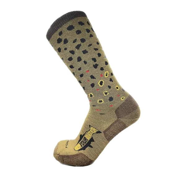 RepYourWater Merino Socks Brown Trout Sista chansen