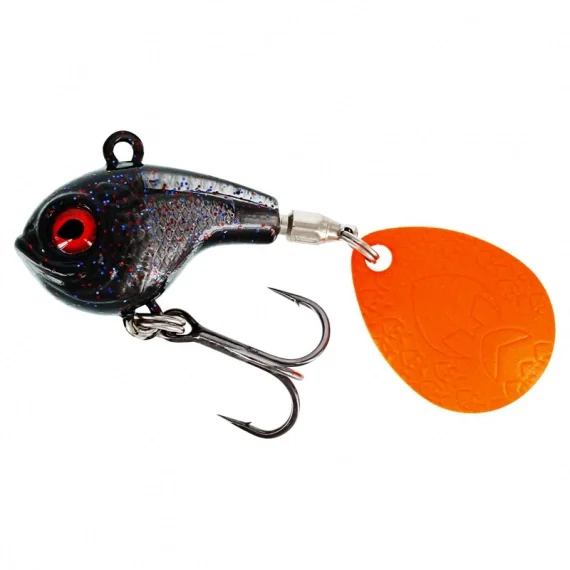 Fynd Westin DropBite Spin Tail Jig 3,4cm, 17g - Black Mamba